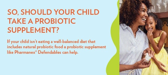 Defendables article infographics Pharamenx Kids Defendables: Your child should take a probiotic