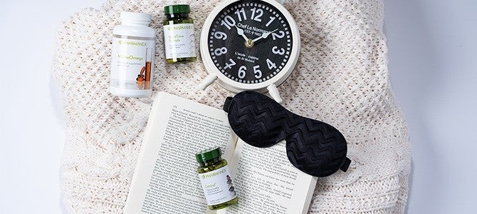 sleep article banner products to help with sleep hygiene