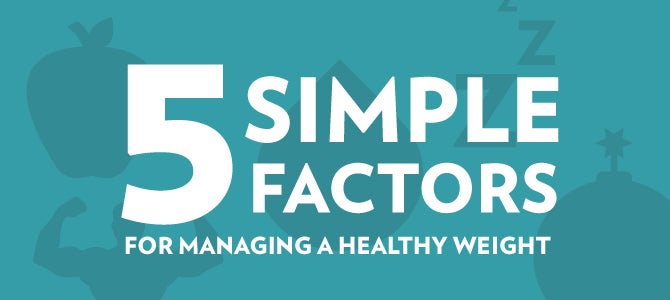 5 Simple Factors for Maintaining a Healthy Weight Maintaining a healthy weight and body composition is one of the best ways to prevent many of the health complications that can come as a result of an unhealthy lifestyle.