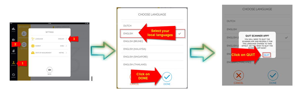 01. Set the language